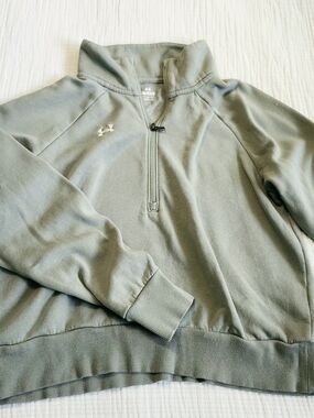 Under Armour Women’s Half-Zip Pullover Sweatshirt - Sage Green